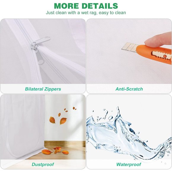 NEW Reinforced White Heavy Duty Screen Door Addition for Pets, Bugs & Children - Picture 6 of 9